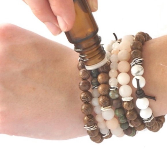 ❌SOLD❌ Aromatherapy Lava Stone Handmade Bracelet - Picture 3 of 6